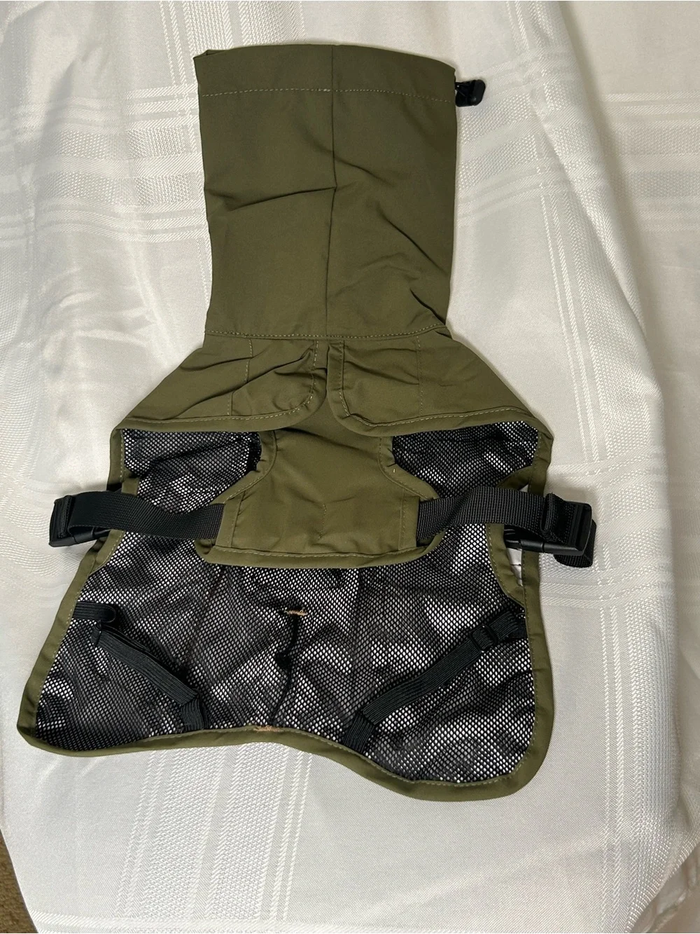 Dog clothes medium sized. Raincoat, water and wind proof, reflective detailing.